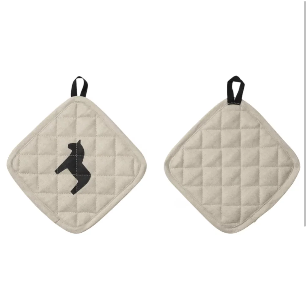 HÄSTHAGE Pot holder, beige, 8x8